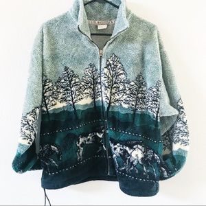 Hipster Fleece Vintage Jacket